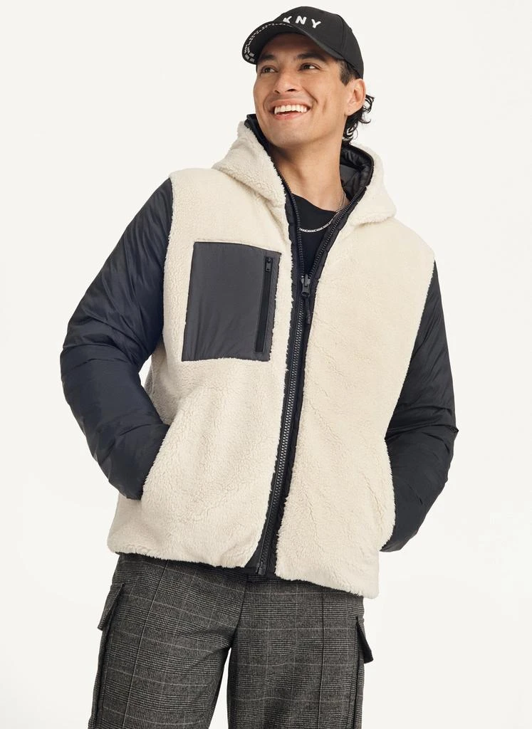 商品DKNY|Quilted Reversible Sherpa Jacket,价格¥532,第5张图片详细描述