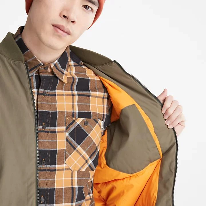 Thermarange™ Eco-Insulation Bomber Jacket for Men in Green 商品