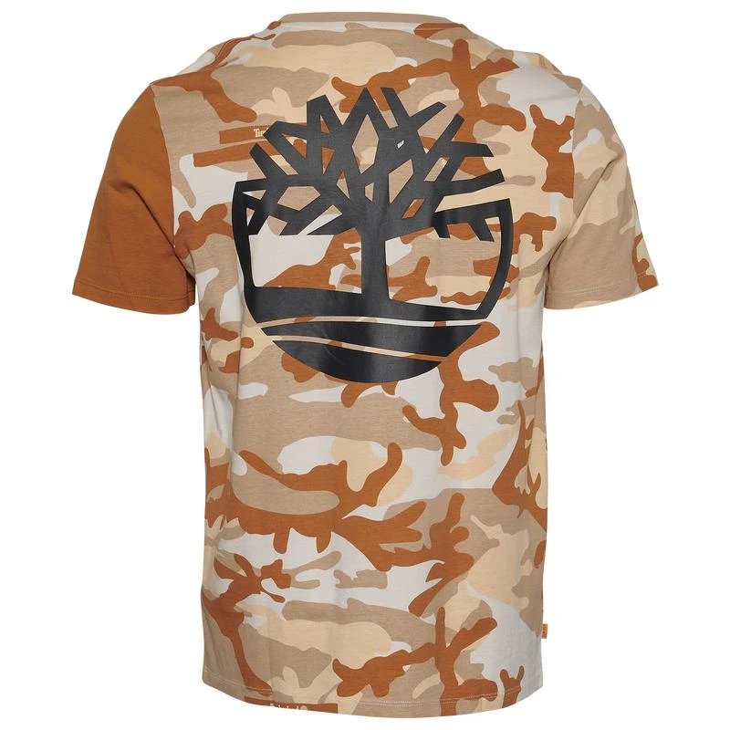 商品Timberland|Timberland Youth Culture Camo AOP T-Shirt - Men's,价格¥75,第2张图片详细描述