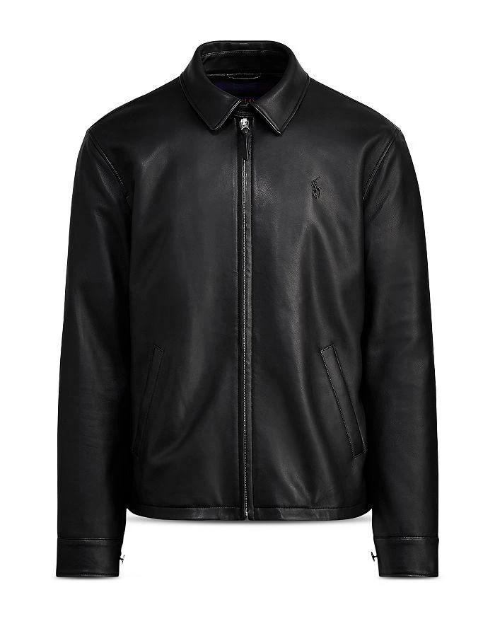 商品Ralph Lauren|Maxwell Lambskin Leather Zip Jacket,价格¥5194,第5张图片详细描述