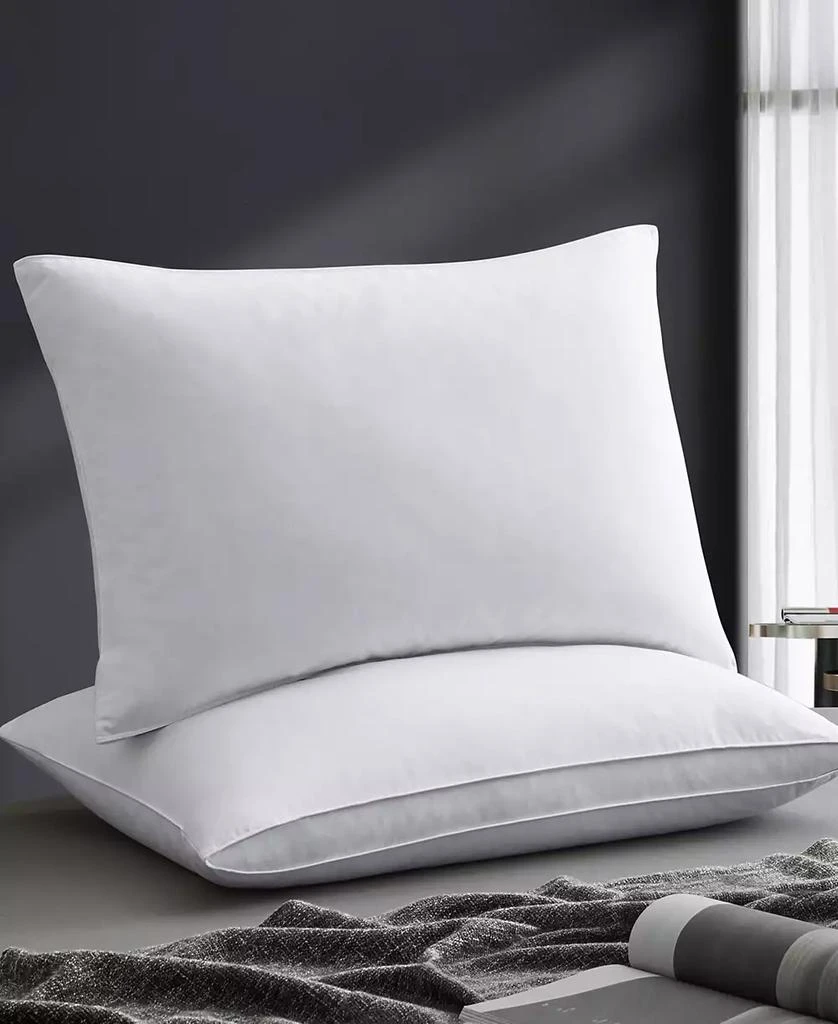 商品UNIKOME|100% Cotton Medium Soft Down and Feather Gusseted 2-Pack Pillows, King,价格¥348,第2张图片详细描述