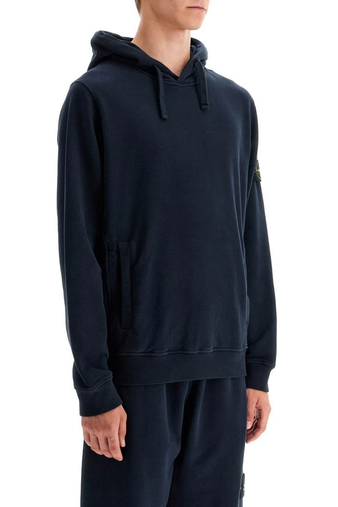 商品Stone Island|organic cotton hoodie with hood,价格¥1435,第2张图片详细描述