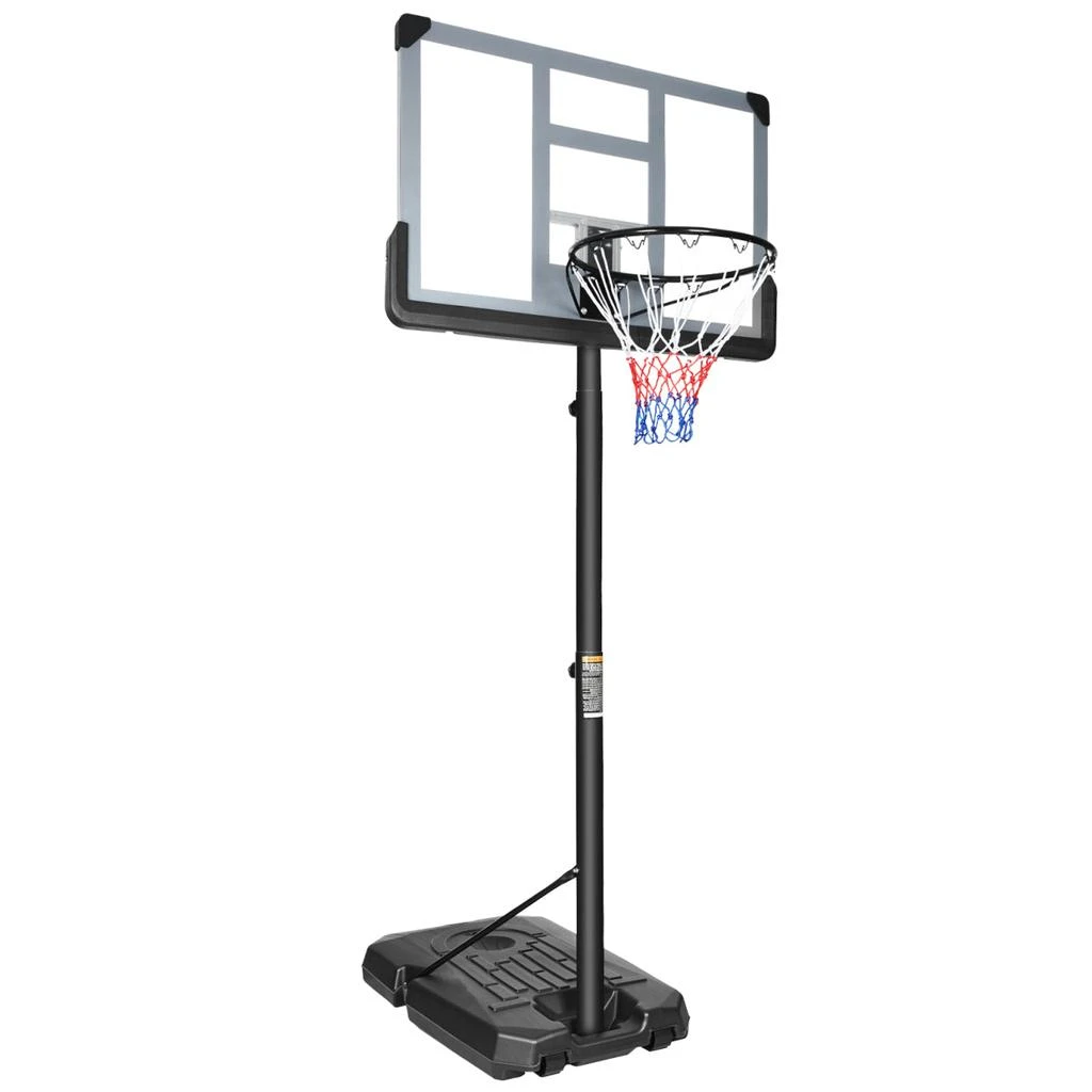 Portable Basketball Hoop Backboard System Stand Height Adjustable 6.6ft 商品