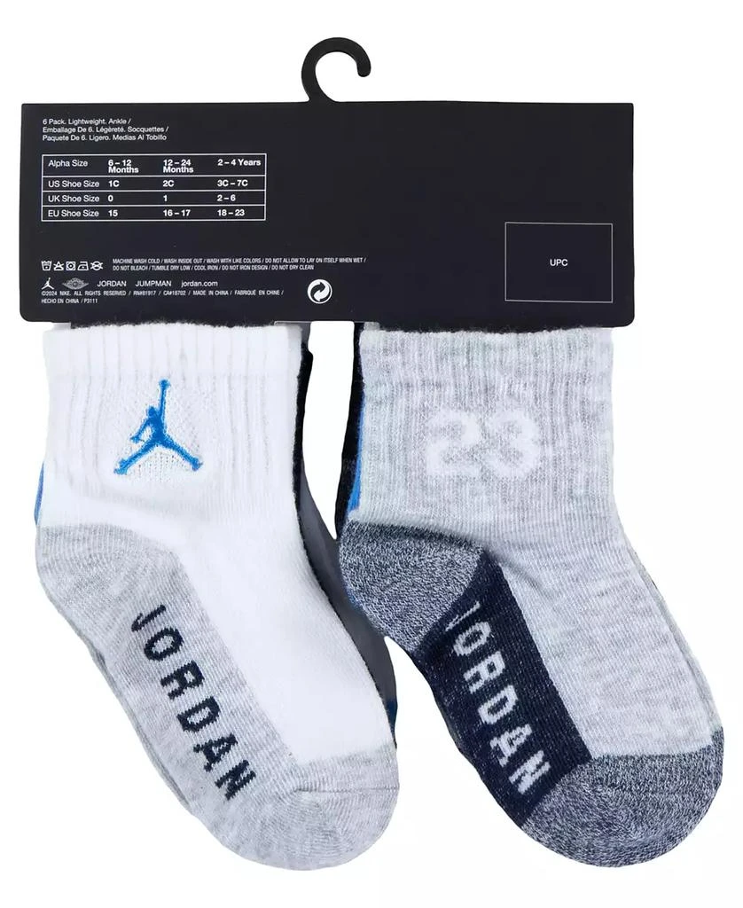 Baby and Toddler Boys Core Jumpman Ankle Socks, Pack of 6 商品