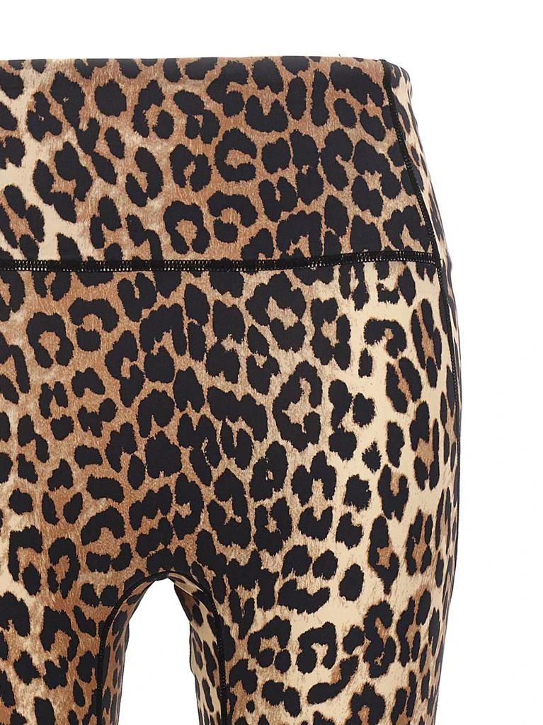 商品Ganni|GANNI Logo leopard leggings,价格¥1154,第3张图片详细描述