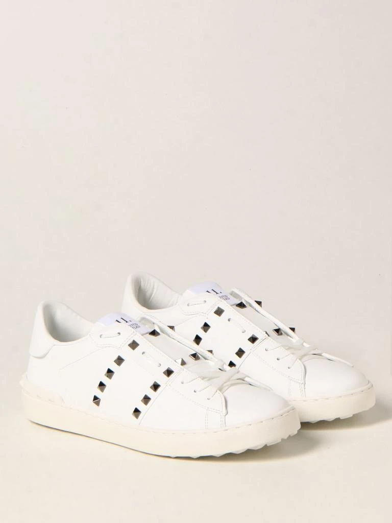 商品Valentino|Valentino Garavani Rockstud Untitled leather sneakers,价格¥6446,第2张图片详细描述