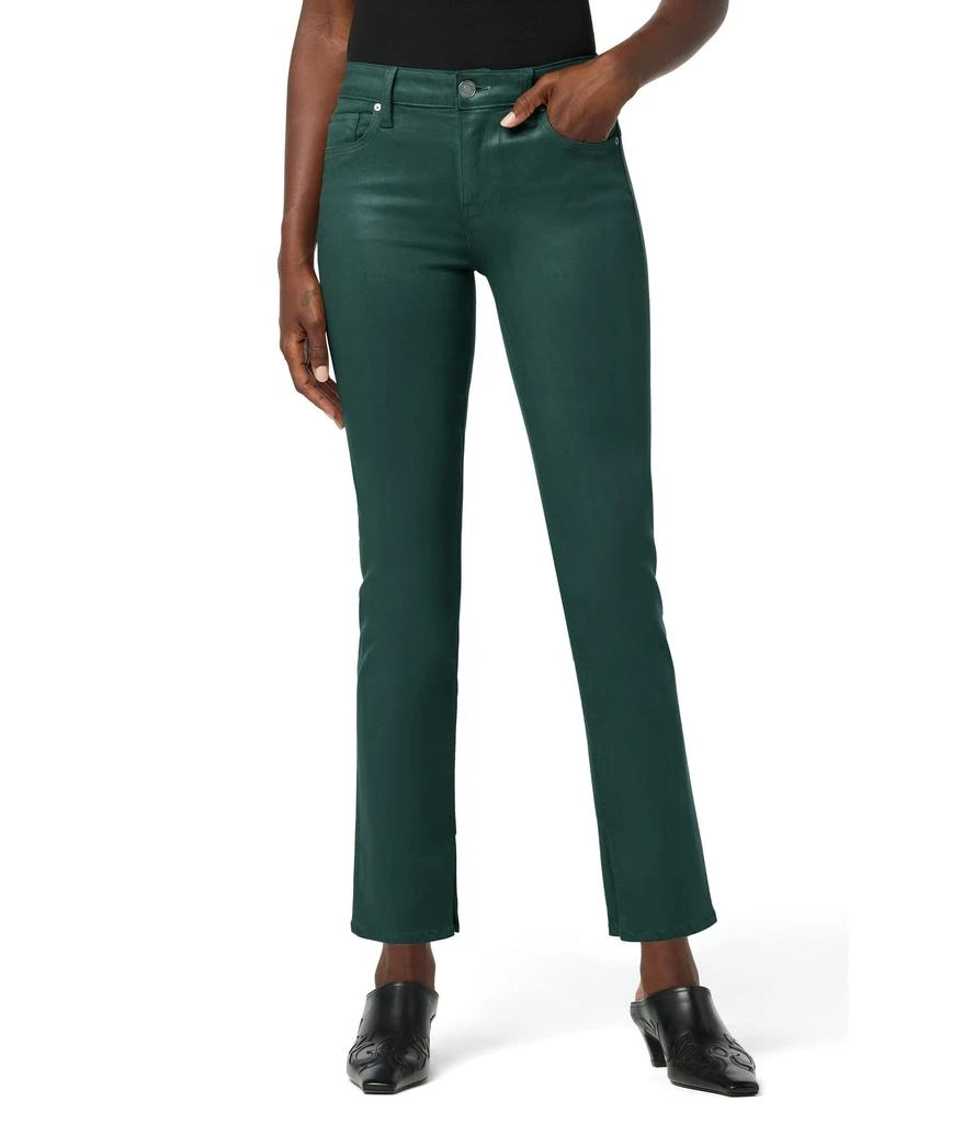 商品Hudson|Nico Mid-Rise Straight Ankle w/ Slit in Coated Forest Walk,价格¥1567,第1张图片