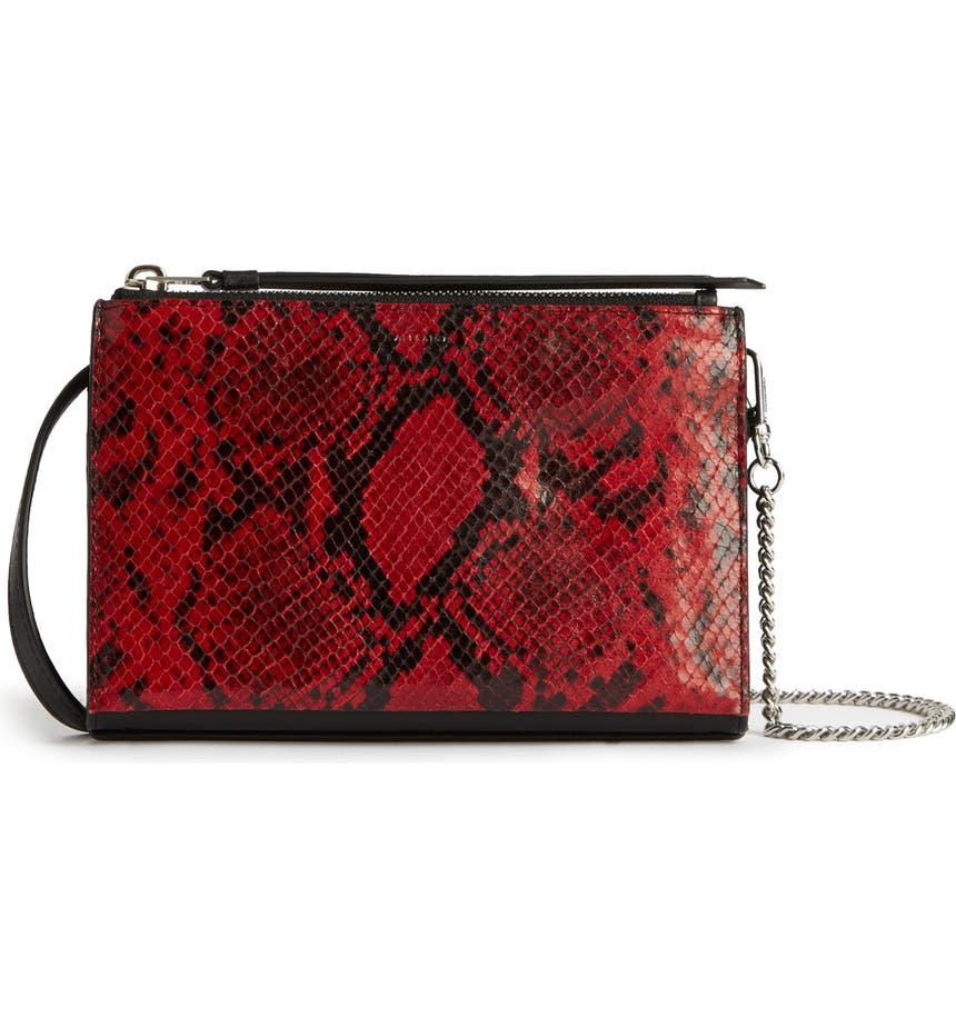 Claremont Snake Embossed Crossbody Bag商品第2张图片规格展示