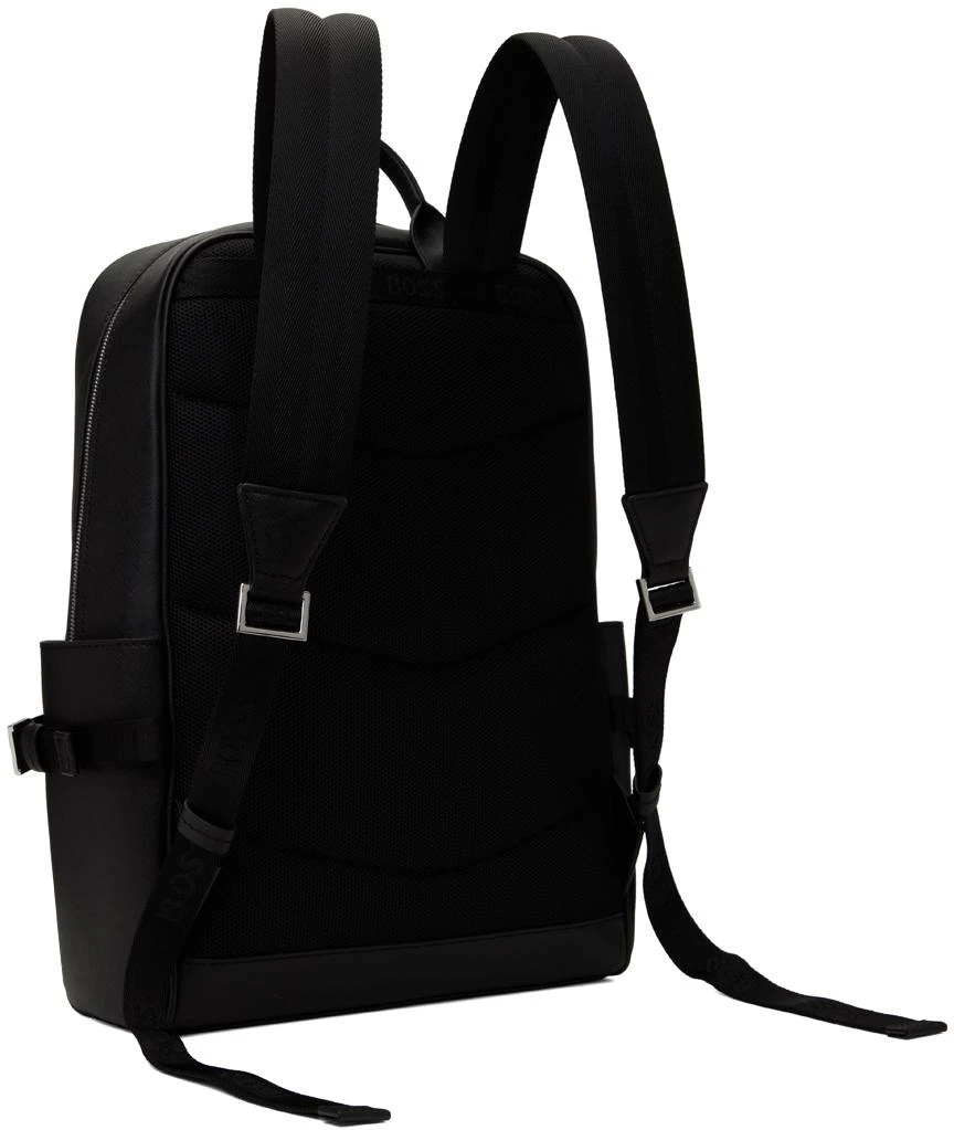 商品Hugo Boss|Black Saffiano Leather Backpack,价格¥1592,第3张图片详细描述