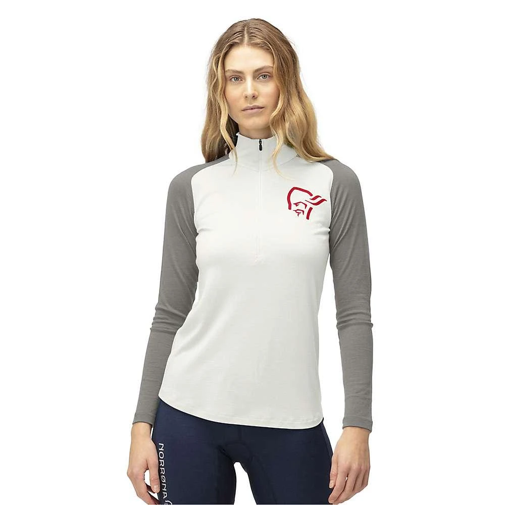 商品Norrøna|Norrona Women's Pureull Zip Neck Top,价格¥866,第1张图片