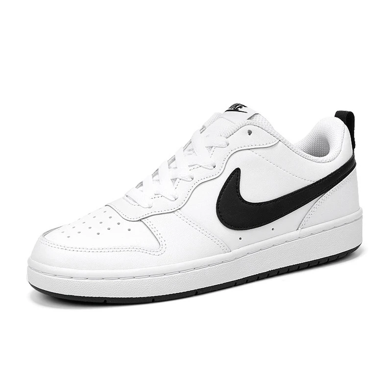 商品NIKE|【SAvenue】NIke Court Borough Low 2 低帮滑板鞋 白黑BQ5448104 WH,价格¥367,第1张图片