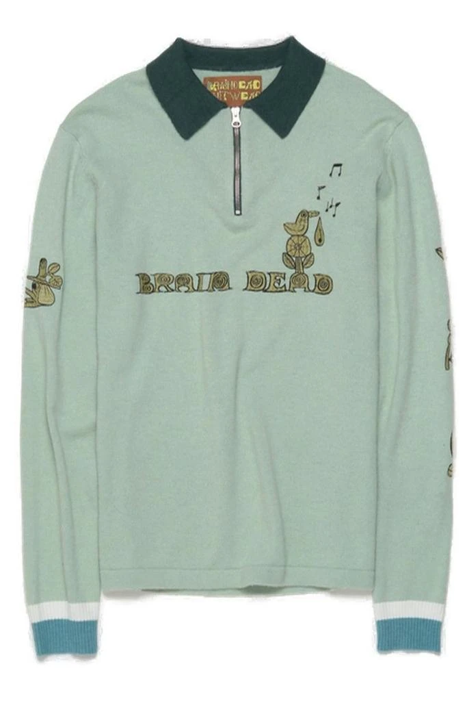 商品Brain Dead|Brain Dead Lex Half Zip Sweatshirt,价格¥4091,第1张图片