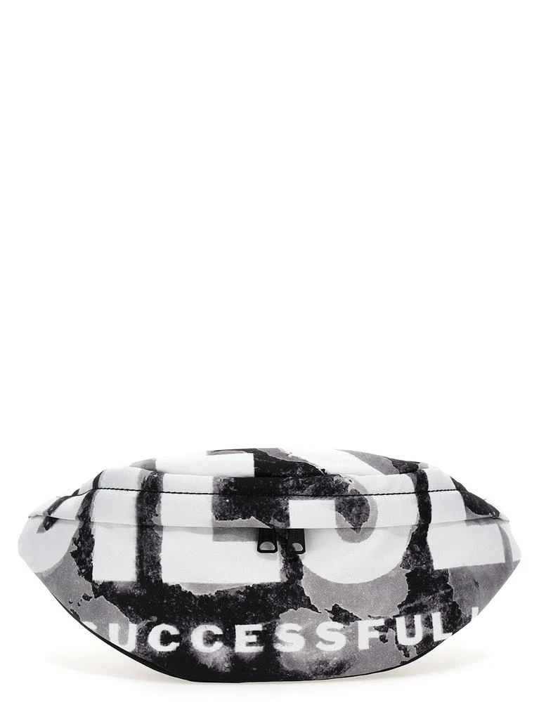 商品Diesel|Logo Fanny Pack Crossbody Bags White/Black,价格¥976,第1张图片