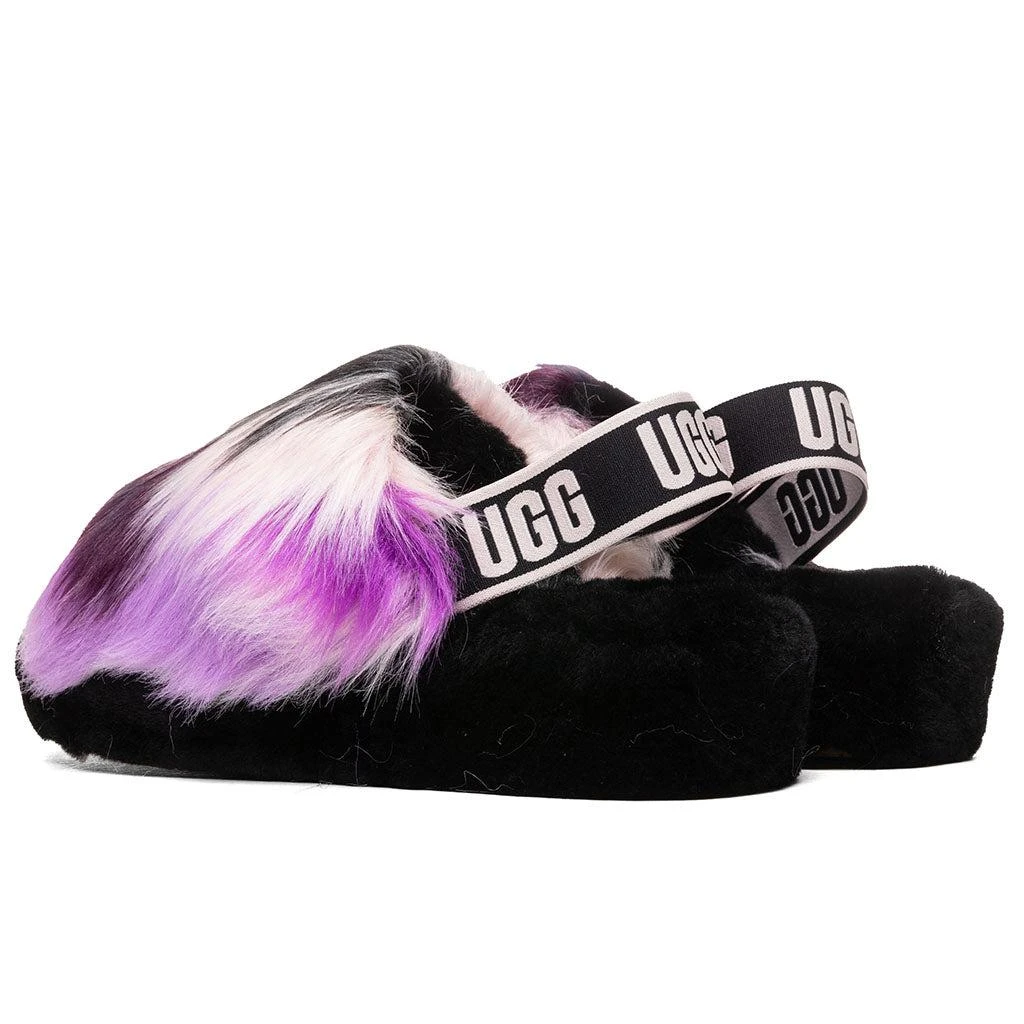 商品UGG|Women's Fluff Yeah Slide - Tie Dye Magnolia,价格¥585,第3张图片详细描述