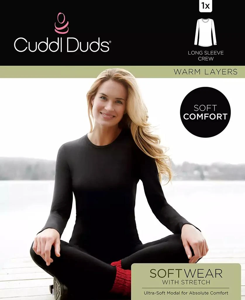 商品Cuddl Duds|Plus Size Softwear with Stretch Long Sleeve Top,价格¥143,第4张图片详细描述