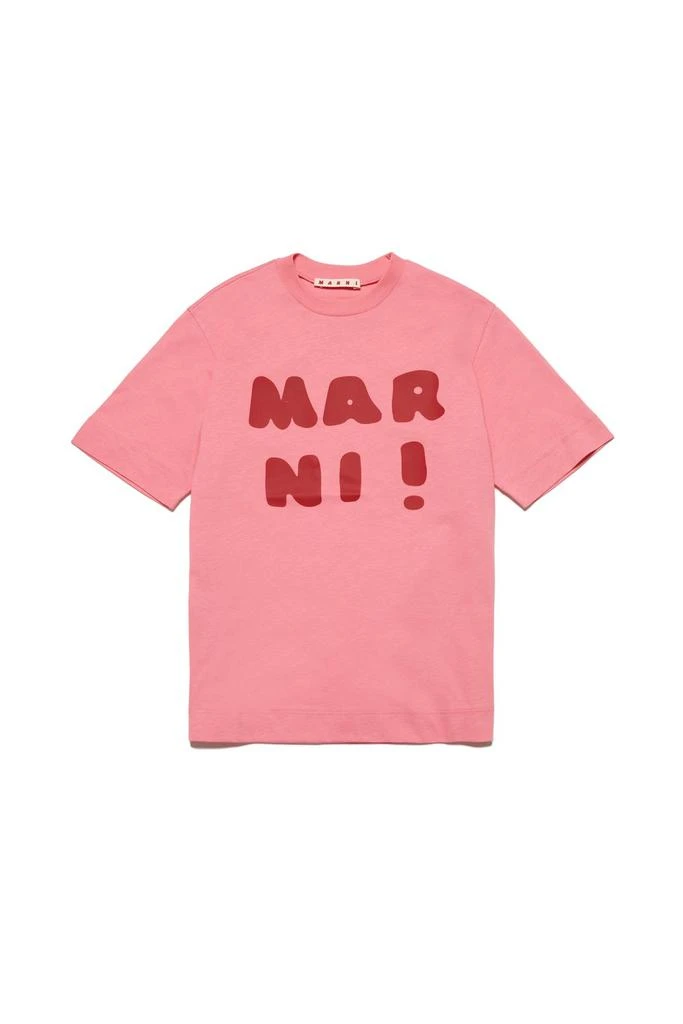 商品Marni|Marni Kids Logo Printed Crewneck T-Shirt,价格¥580,第1张图片