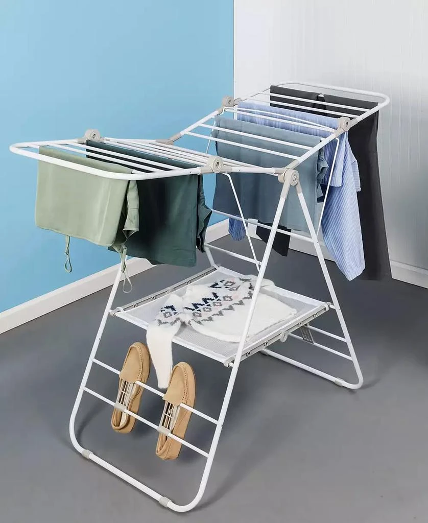 商品Honey Can Do|Large Expandable and Collapsible Gullwing Clothes Drying Rack,价格¥773,第3张图片详细描述