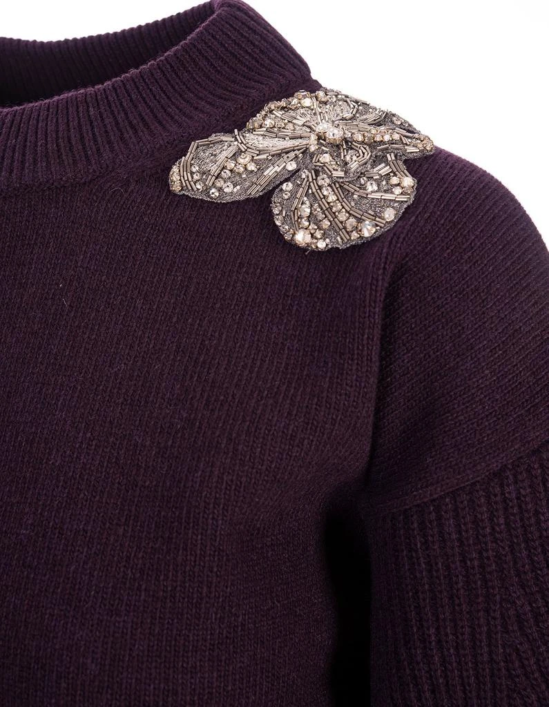 商品Alexander McQueen|Alexander McQueen Embellished Knitted Jumper,价格¥11775,第3张图片详细描述