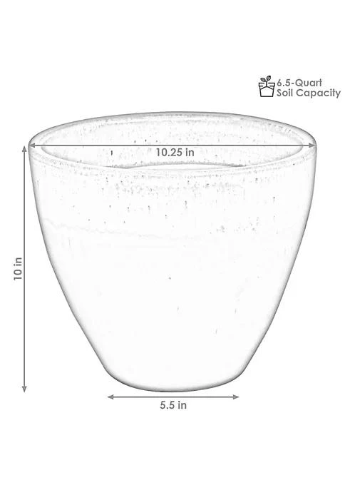 商品belk|Decor 10 In Resort Glazed Ceramic Planter   Imperial Blue   Set Of 2,价格¥1040,第5张图片详细描述