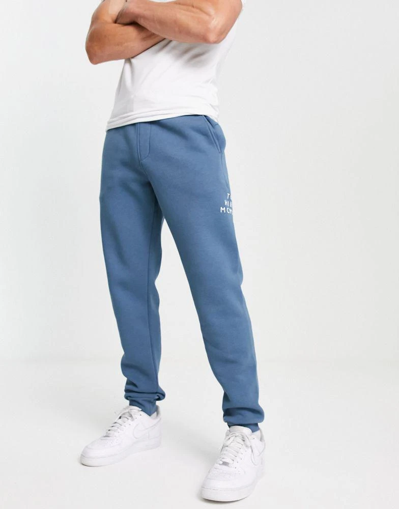 商品Tommy Hilfiger|Tommy Hilfiger charcoal blue joggers,价格¥861,第4张图片详细描述