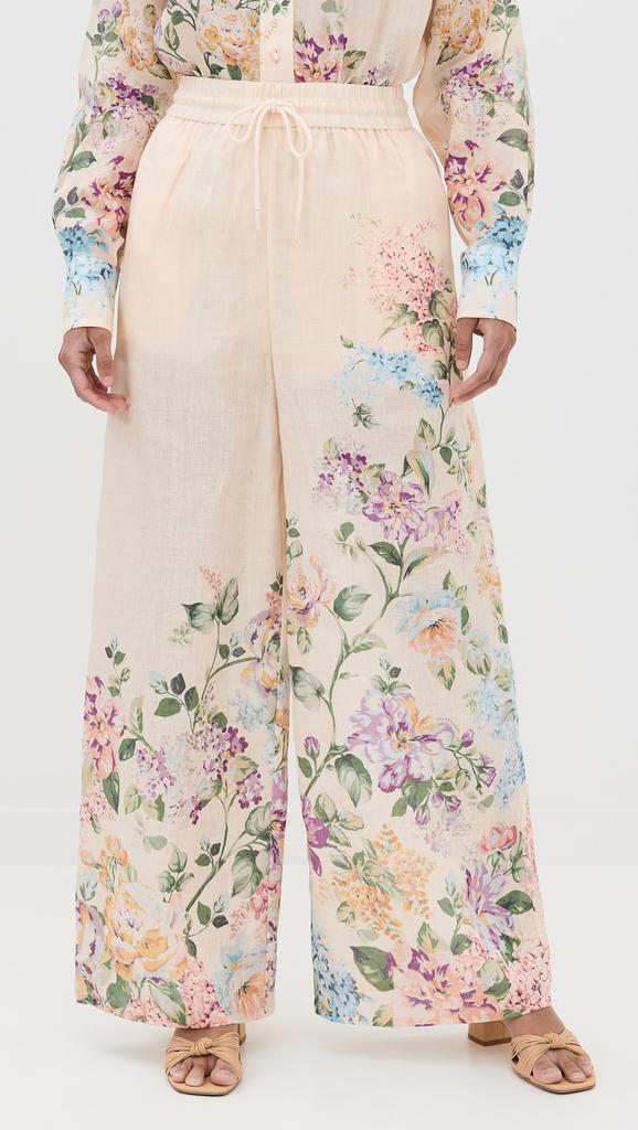 パンツ Zimmermann Relaxed Floral Print Trousers With Elasticated Zimmermann Relaxed Floral Print Trousers With Elasticated