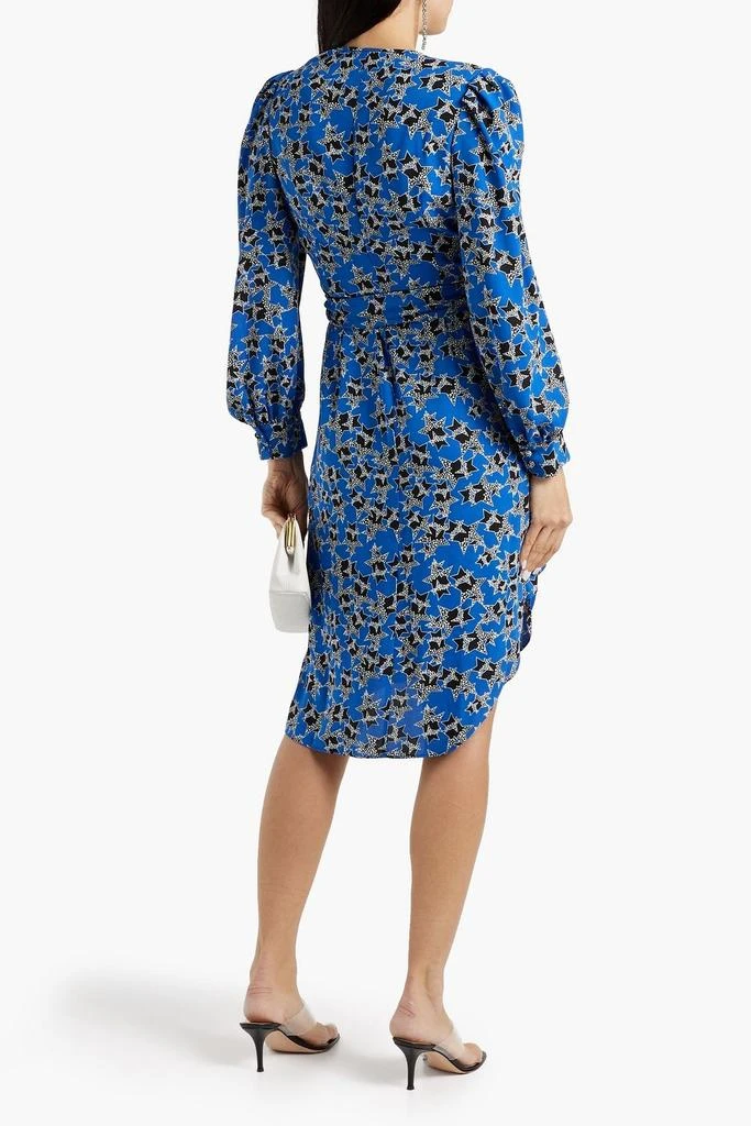 商品Diane von Furstenberg|Evania asymmetric printed crepe wrap dress,价格¥902,第3张图片详细描述