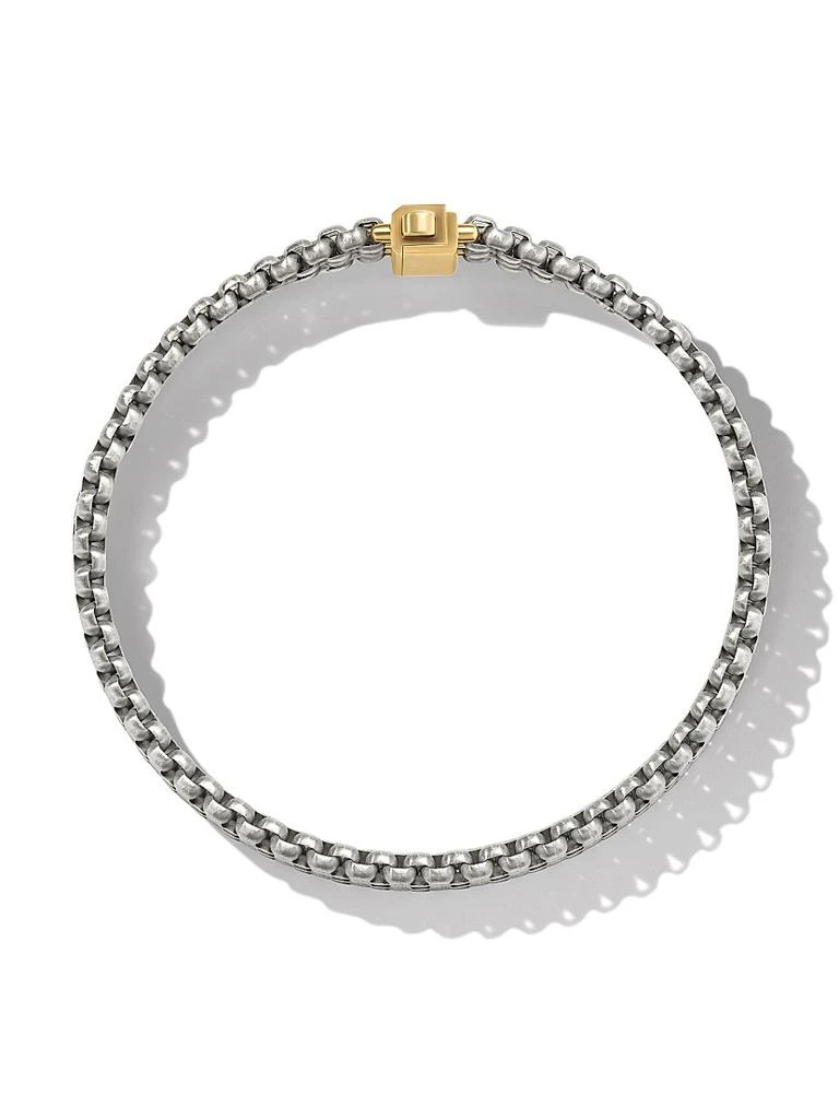 商品David Yurman|Three Row Box Chain Bracelet in Titanium,价格¥21445,第2张图片详细描述