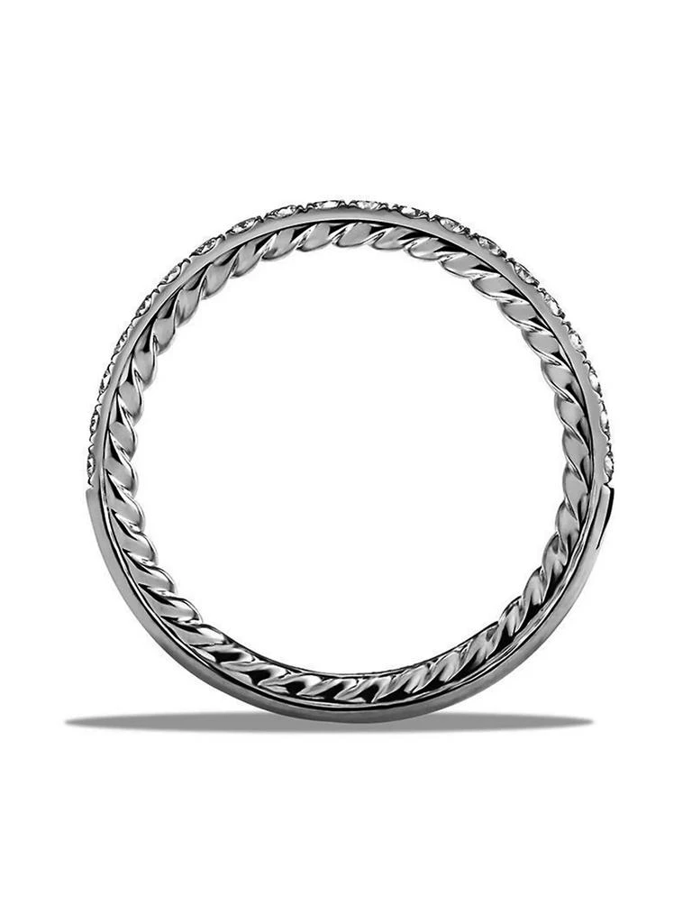 商品David Yurman|DY Eden Partway Band Ring in Platinum,价格¥13488,第4张图片详细描述