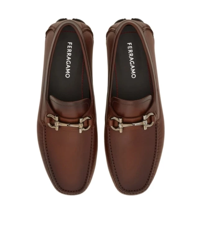 商品【商品预售7天】 Salvatore Ferragamo|Salvatore Ferragamo 男士商务休闲鞋 02C398778795 棕色,价格¥4541,第4张图片详细描述