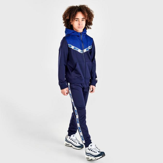 商品NIKE|Boys' Nike Sportswear Repeat Tape Full-Zip Hoodie,价格¥451,第4张图片详细描述