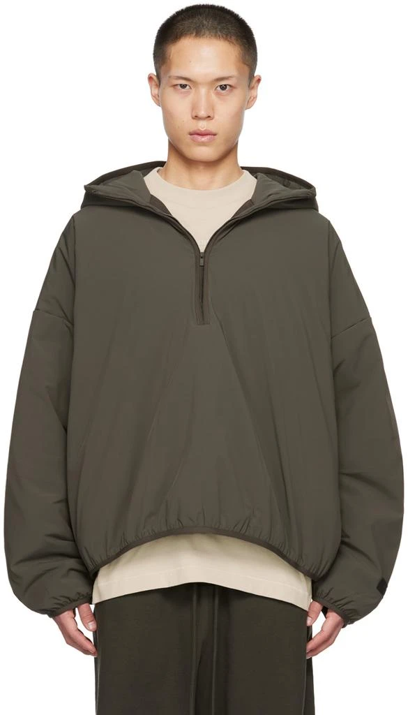 商品Essentials|Gray Half-Zip Hoodie,价格¥1324,第1张图片