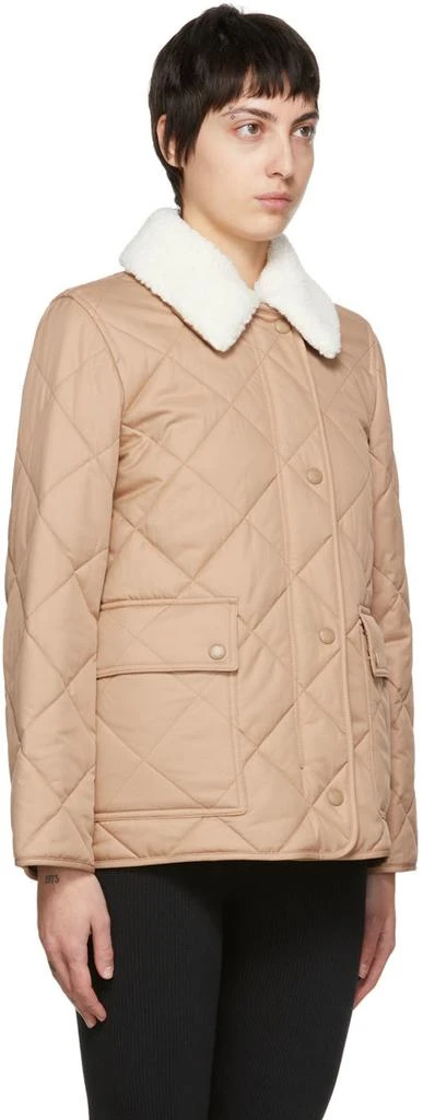 商品Burberry|Beige Diamond Quilted Jacket,价格¥17322,第2张图片详细描述