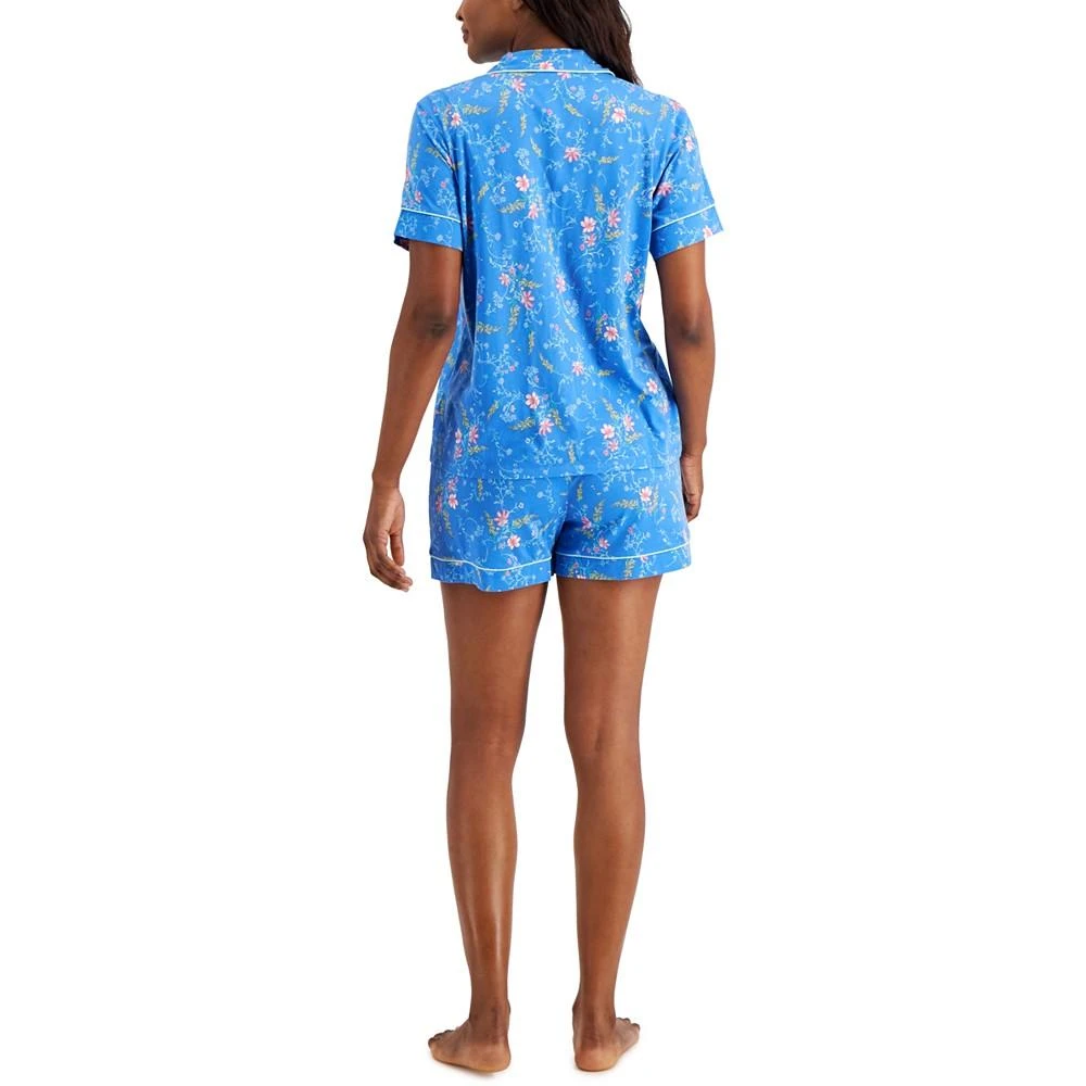 商品Charter Club|Printed Notch Collar Shorts Pajama Set, Created for Macy's,价格¥196,第3张图片详细描述