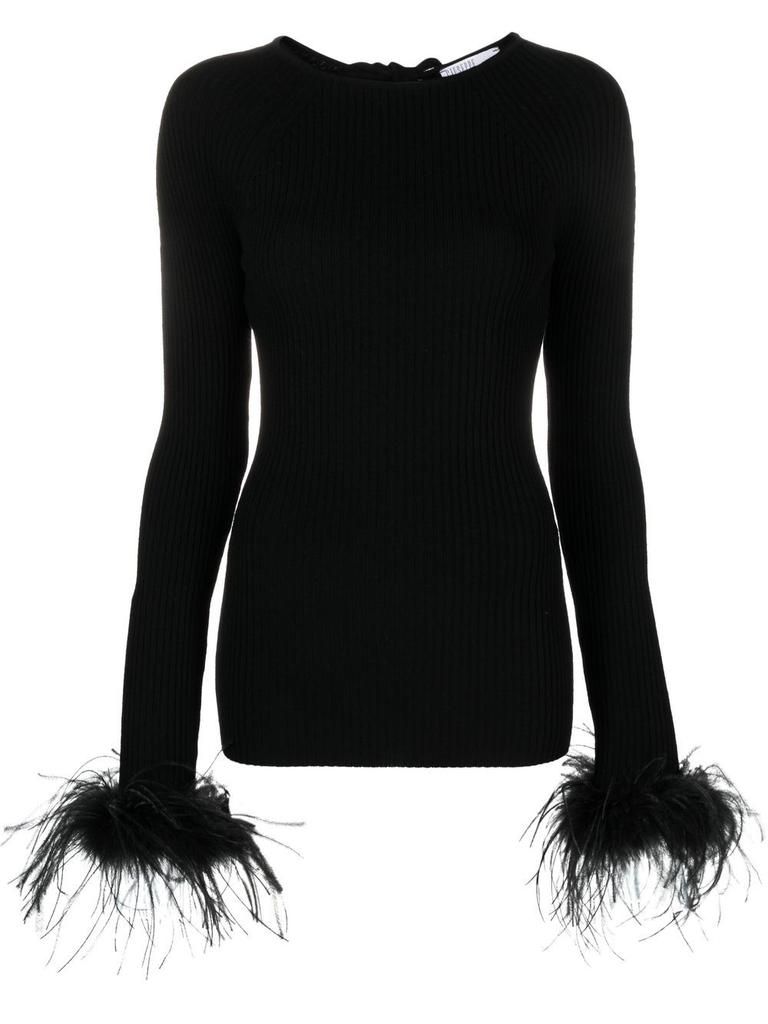 GIUSEPPE DI MORABITO - Wool Feathers Sweater商品第1张图片规格展示