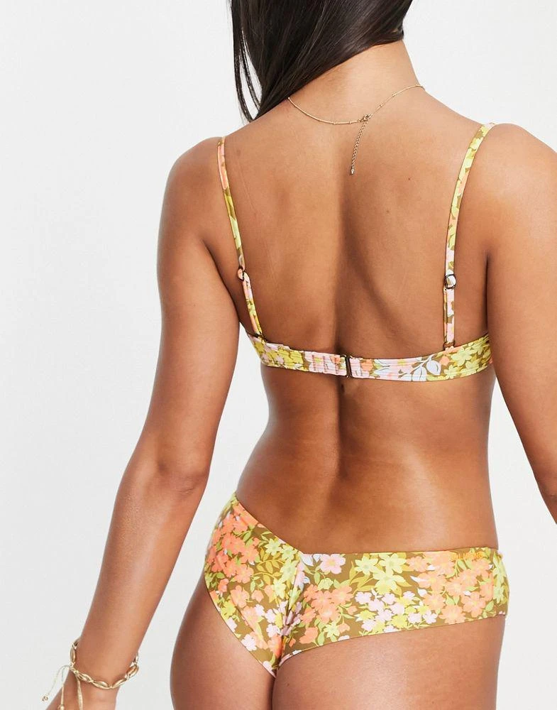 商品Billabong|Billabong Bring On The Bliss underwire bikini top in retro floral print,价格¥250,第3张图片详细描述