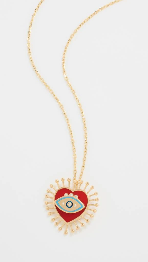 商品L’Atelier Nawbar|L’Atelier Nawbar 18k Eye Heart U Pendant Necklace,价格¥7331,第5张图片详细描述