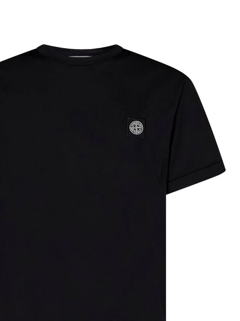 商品Stone Island|Stone Island Logo Patch Crewneck T-Shirt,价格¥1401,第3张图片详细描述