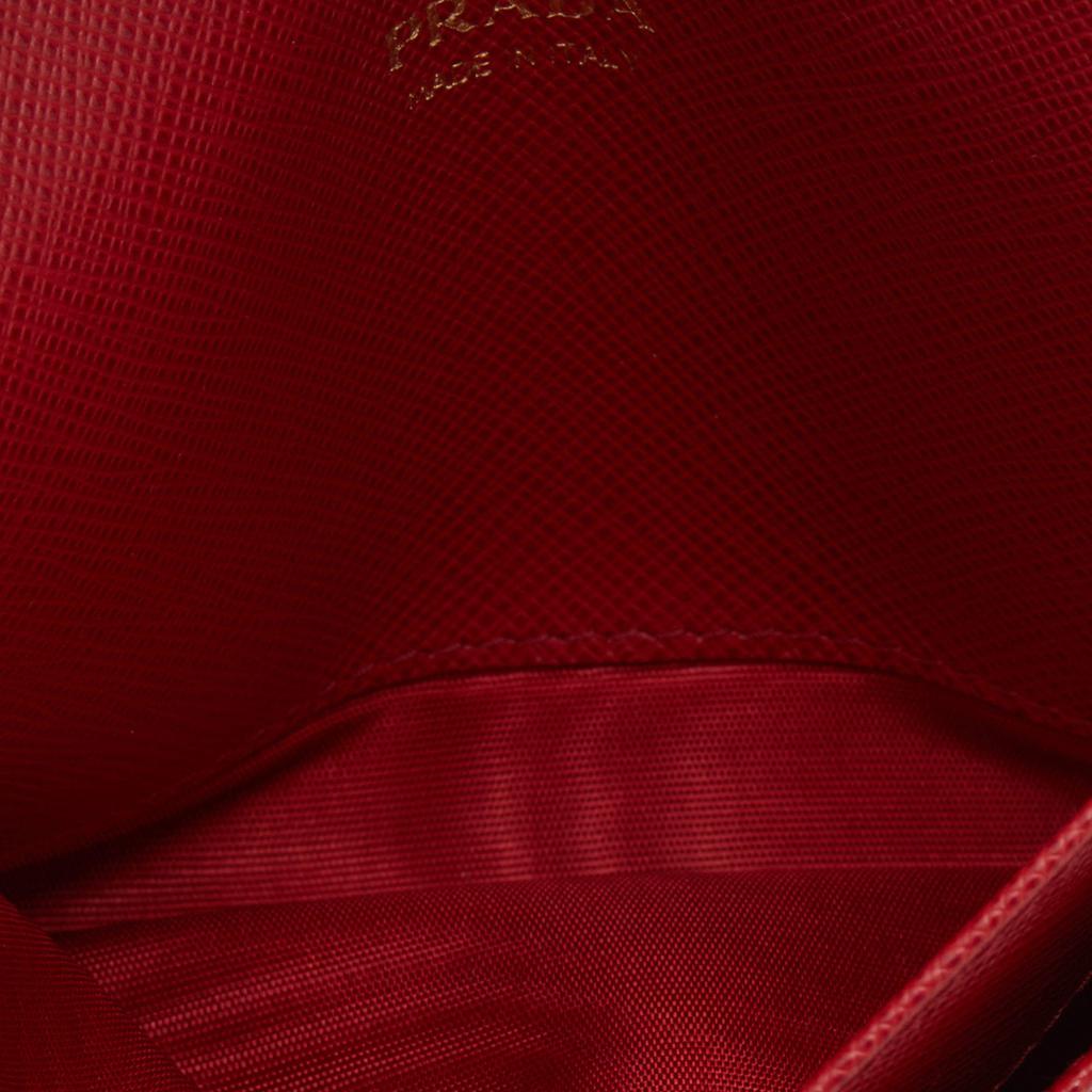 Prada Red Saffiano Leather Passport Cover商品第2张图片规格展示