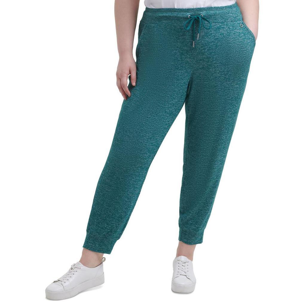 商品Calvin Klein|Calvin Klein Performance Womens Plus Knit Marled Jogger Pants,价格¥247-¥262,第1张图片
