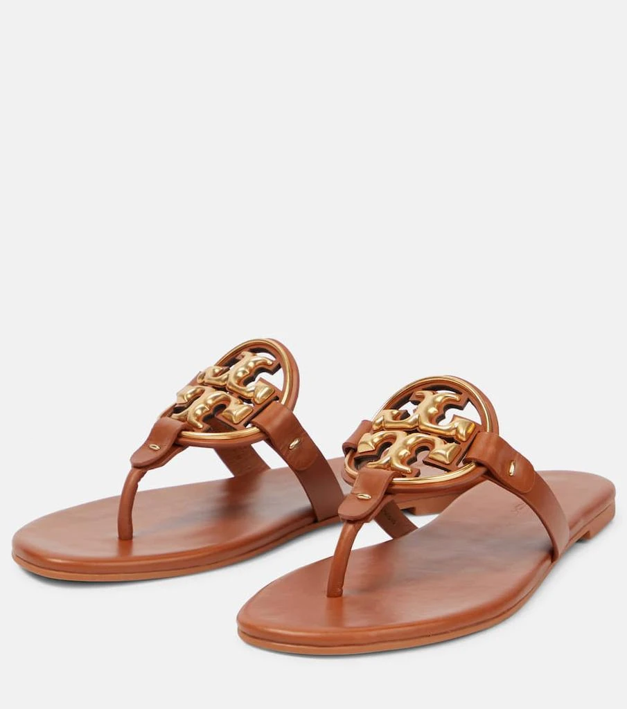 商品Tory Burch|Metal Miller Soft leather sandals,价格¥2304,第5张图片详细描述