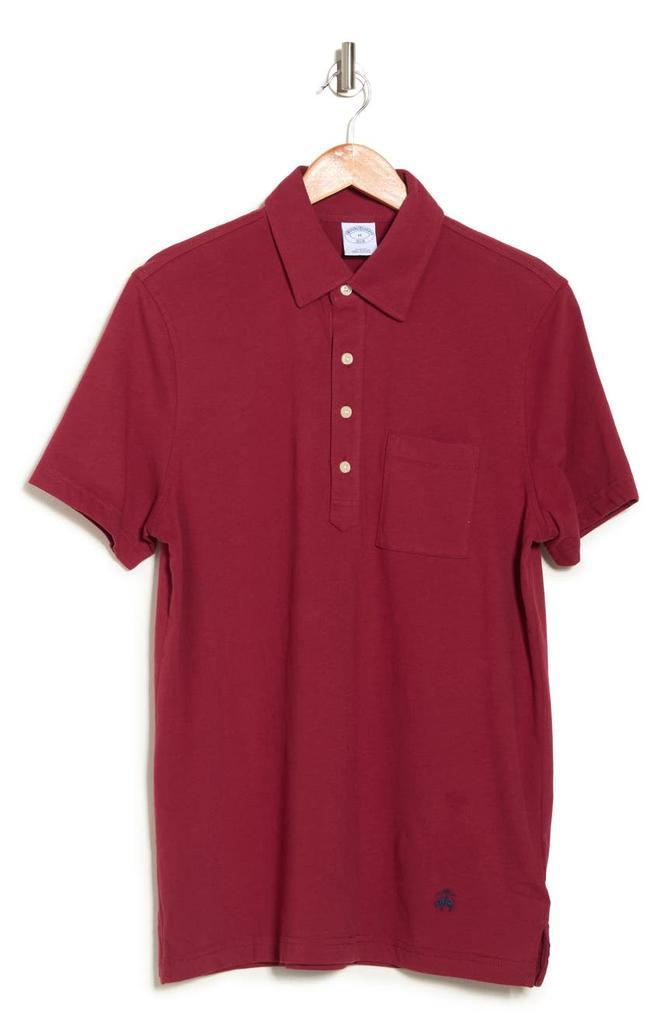 商品Brooks Brothers|Jersey Solid Short Sleeve Pocket Polo,价格¥282,第5张图片详细描述