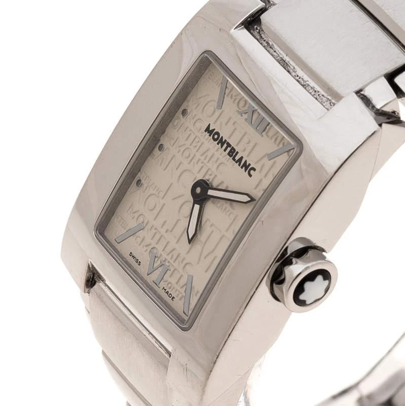 商品[二手商品] MontBlanc|Montblanc White Stainless Steel Profile 7047 Women's Wristwatch 23 mm,价格¥2551,第2张图片详细描述