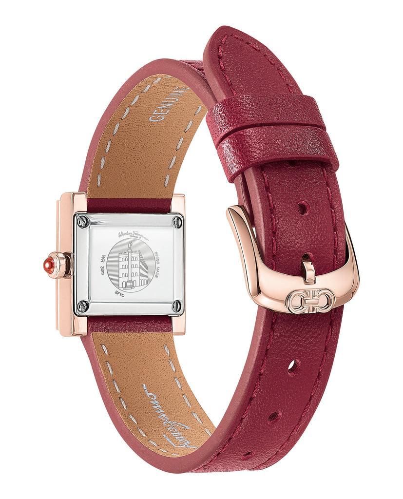 商品Salvatore Ferragamo|Ferragamo Square Leather Watch,价格¥3827,第5张图片详细描述