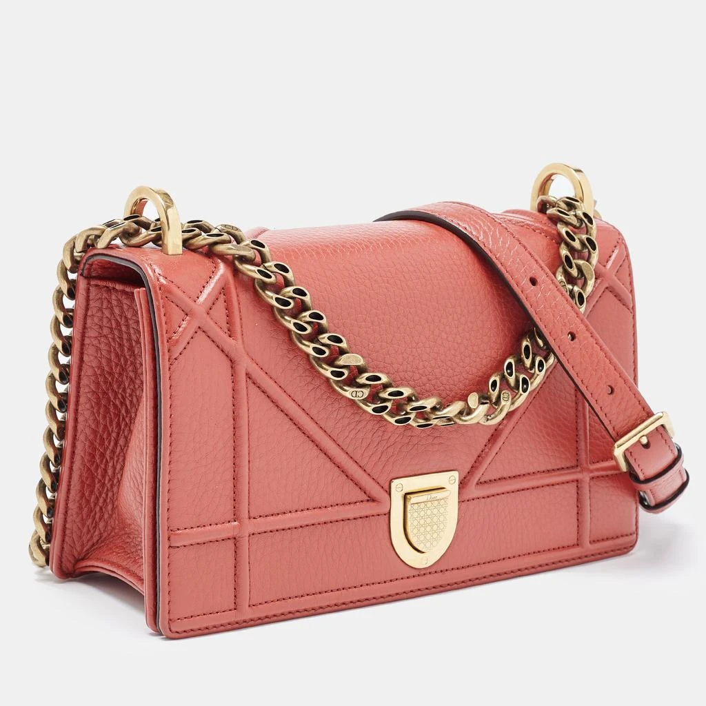 商品[二手商品] Dior|Dior Red Leather Small Diorama Shoulder Bag,价格¥19253,第3张图片详细描述
