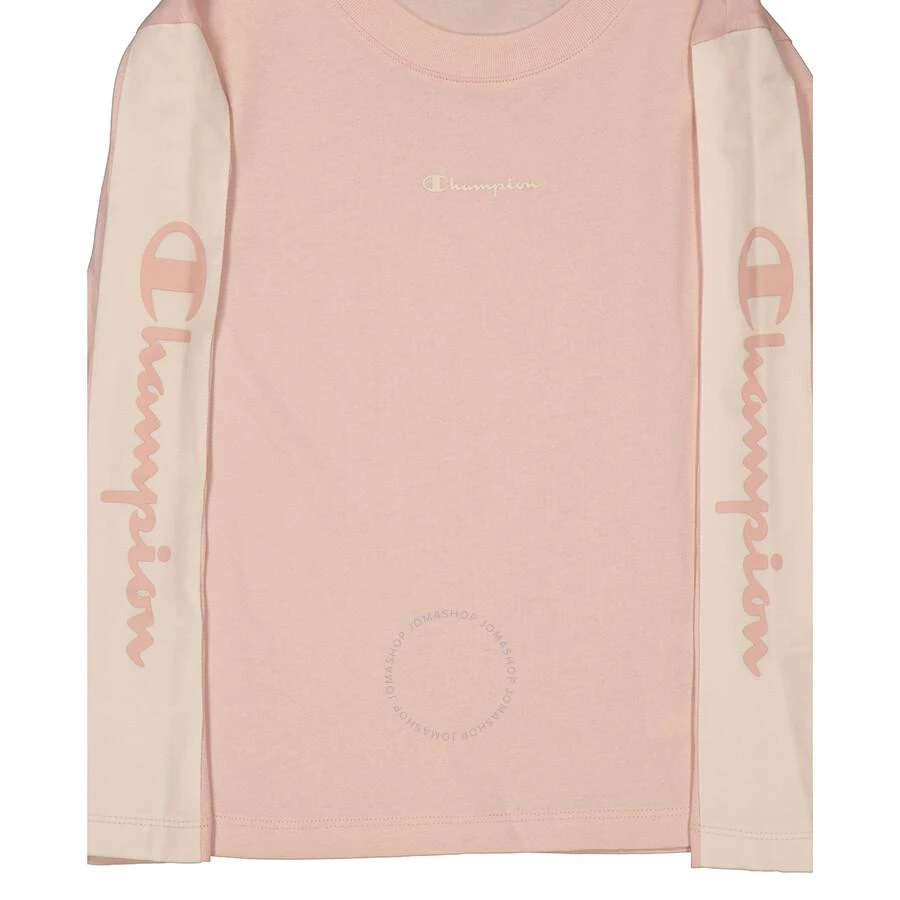 商品CHAMPION|Girls Pink Cotton Jersey Long-Sleeve Logo T-Shirt,价格¥127,第3张图片详细描述