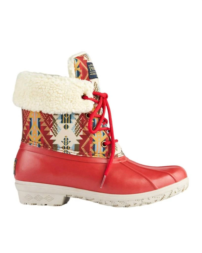 商品Pendleton|Women’S Classic Journey West Duck Winter Boots In Ruby,价格¥755,第2张图片详细描述