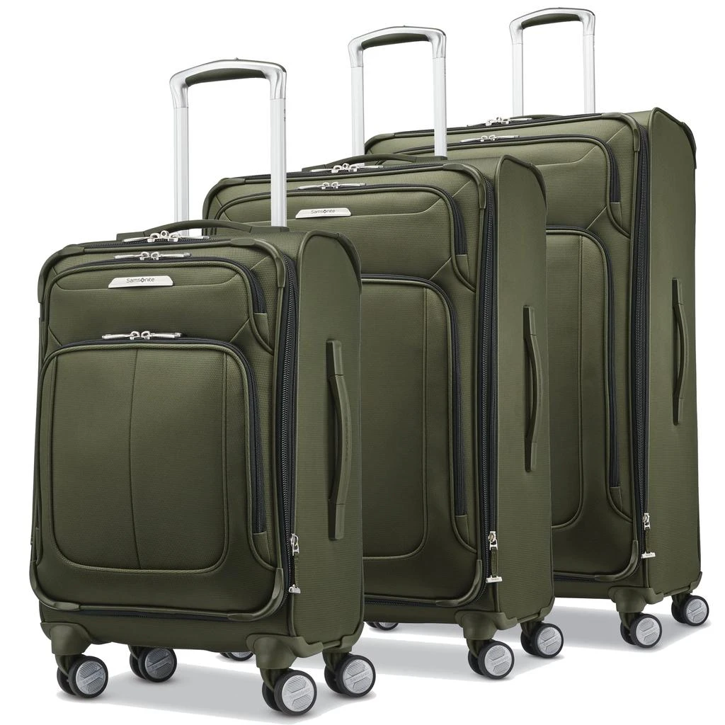 商品Samsonite|Samsonite Solyte DLX Softside Expandable Luggage with Spinner Wheels, Midnight Black, 2-Piece Set (20/25),价格¥1269,第1张图片