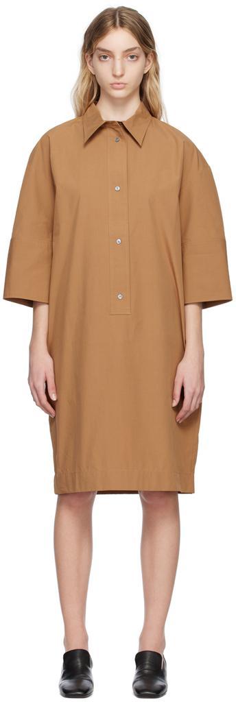 商品Studio Nicholson|Tan Albion Midi Dress,价格¥1093,第1张图片