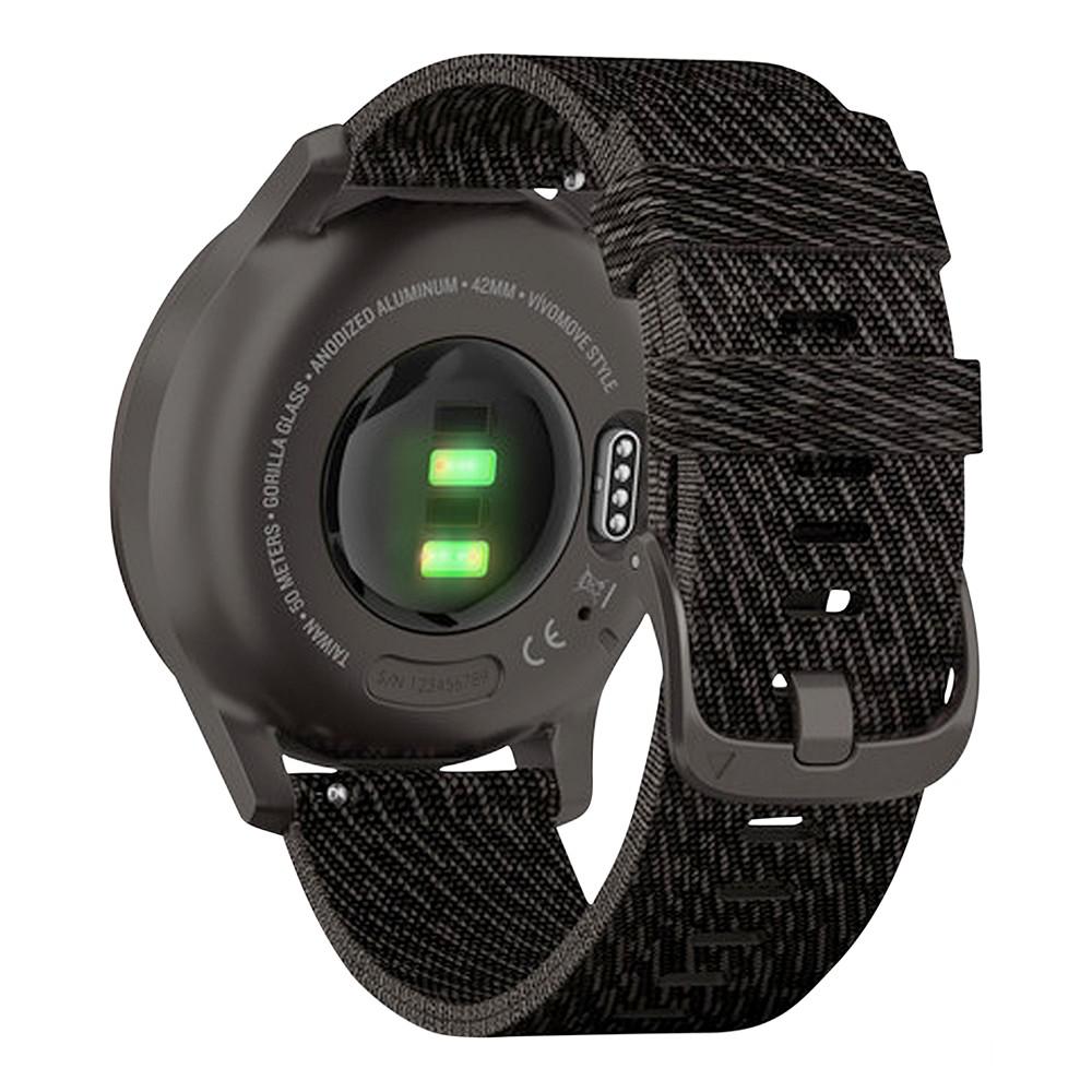 Unisex Vivomove 3 Style Black Nylon Strap Smart Watch 24.1mm商品第4张图片规格展示