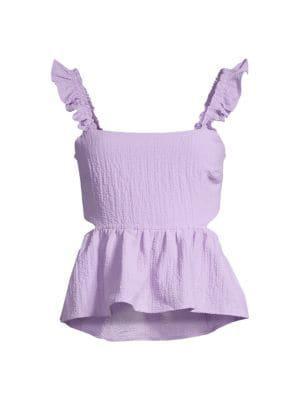 商品Lush|Back-Tie Peplum Top,价格¥149,第5张图片详细描述